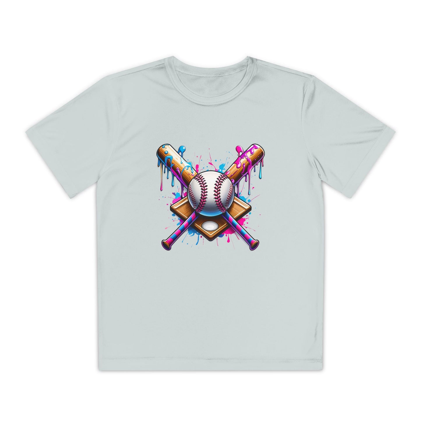 Colorful Drip Baseball Boys Tee