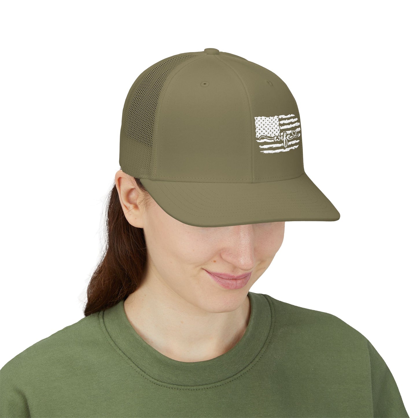 Distressed Flag Trucker Cap — Western Rodeo Snapback