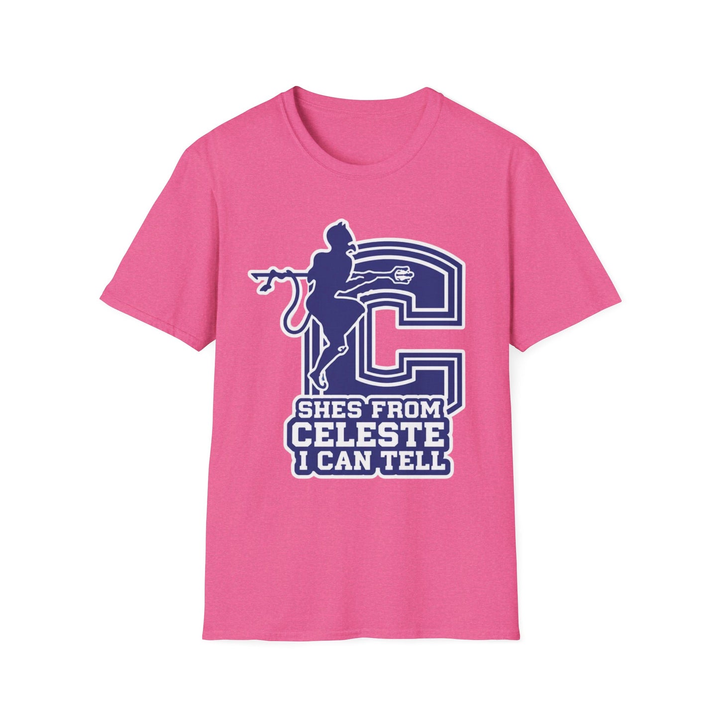 Celeste Cheer T-Shirt — "She's From Celeste I Can Tell" Graphic Tee