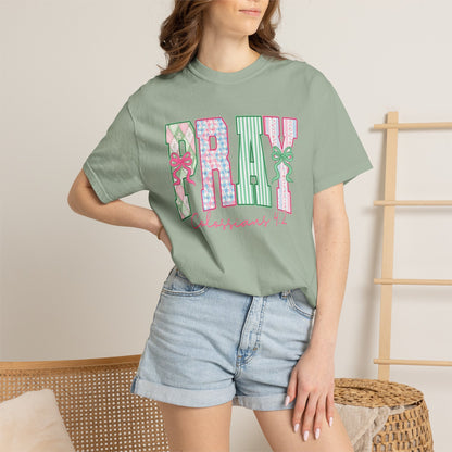 Pray Floral Graphic Tee