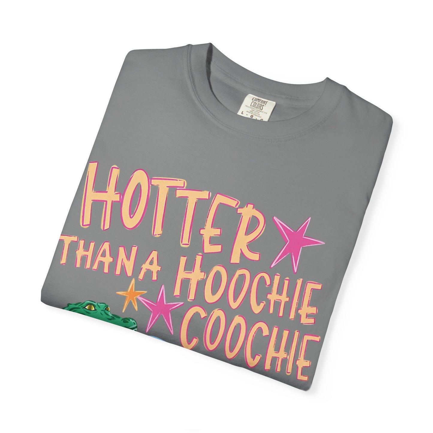 "Hotter Than a Hoochie Coochie" Alligator Pool Party Tee
