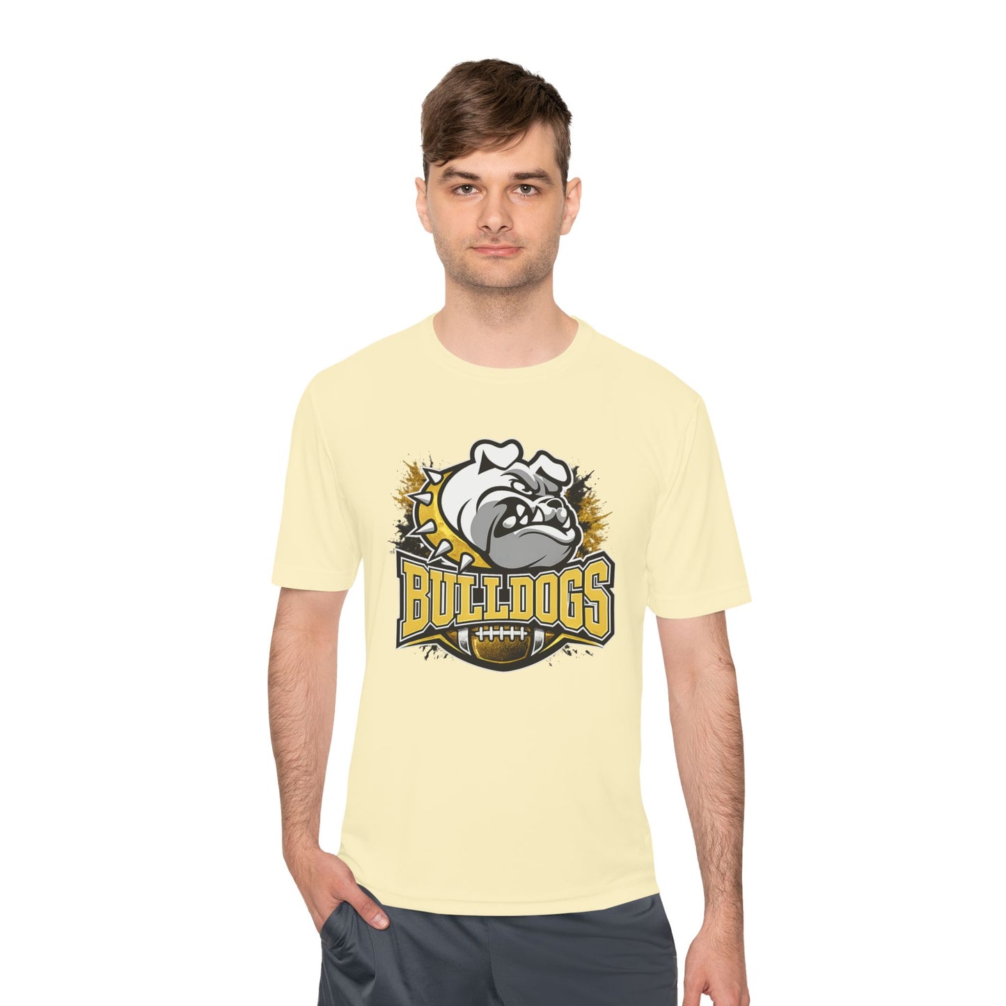 Bulldogs Football Mascot Tee — Moisture‑Wicking Sports Shirt