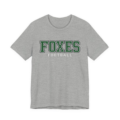 Foxes Football Tee — Green Collegiate Team Shirt