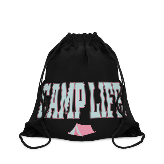 Camp Life Drawstring Bag