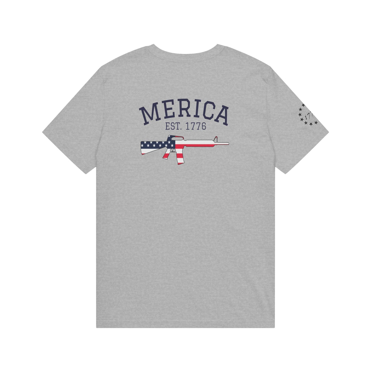 'Merica Est. 1776 Flag Rifle T-Shirt