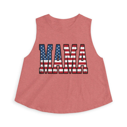 Patriotic MAMA Crop Top
