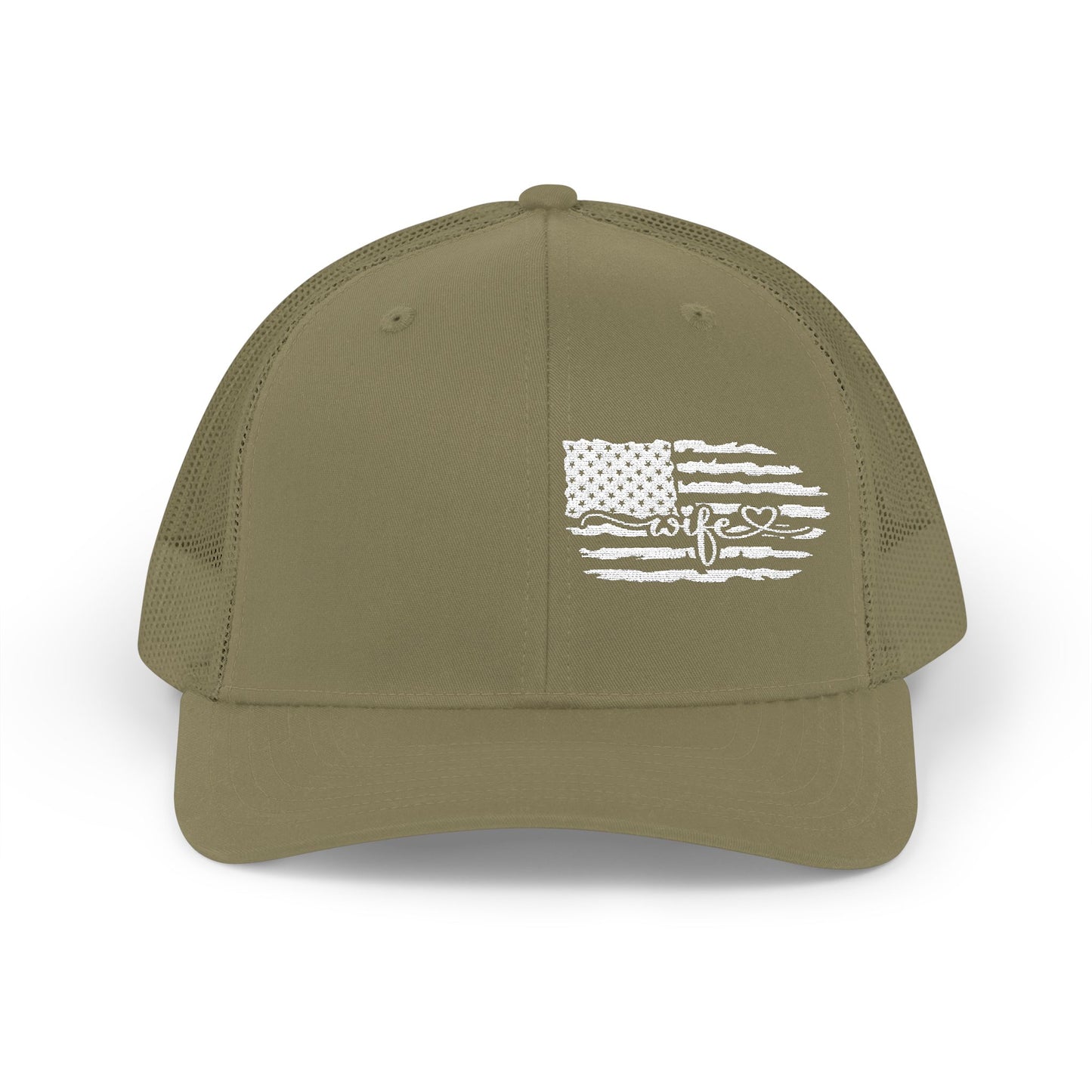 Distressed Flag Trucker Cap — Western Rodeo Snapback