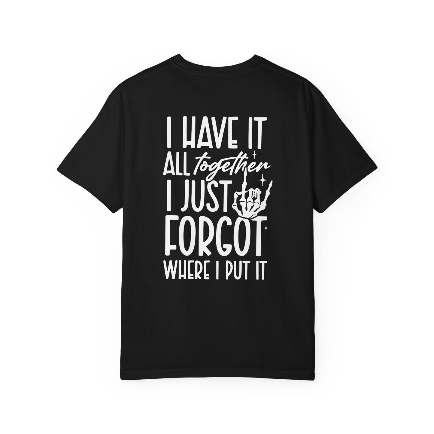 Mom Life Tee - Front& Back - White Writing