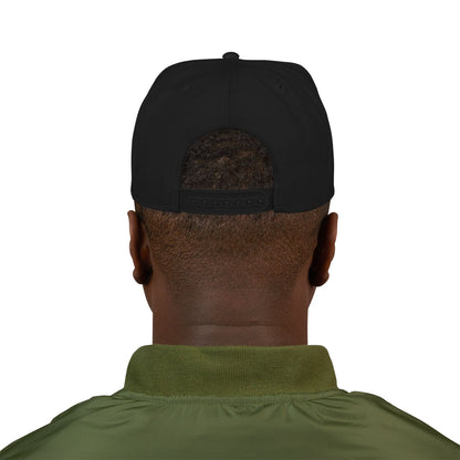 Embroidered Distressed Flag Snapback Hat