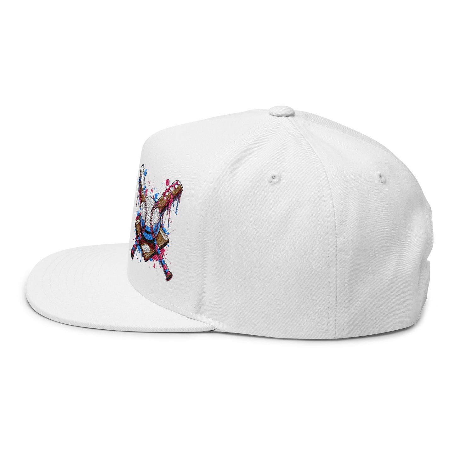 Baseball Drip Crossed Bats Hat