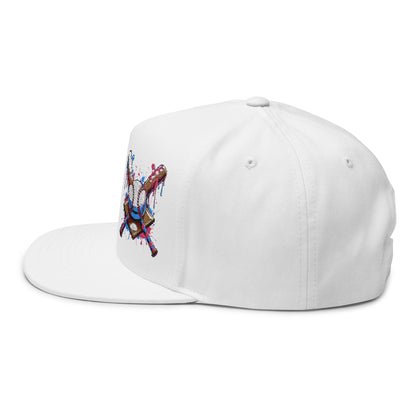 Baseball Drip Crossed Bats Hat