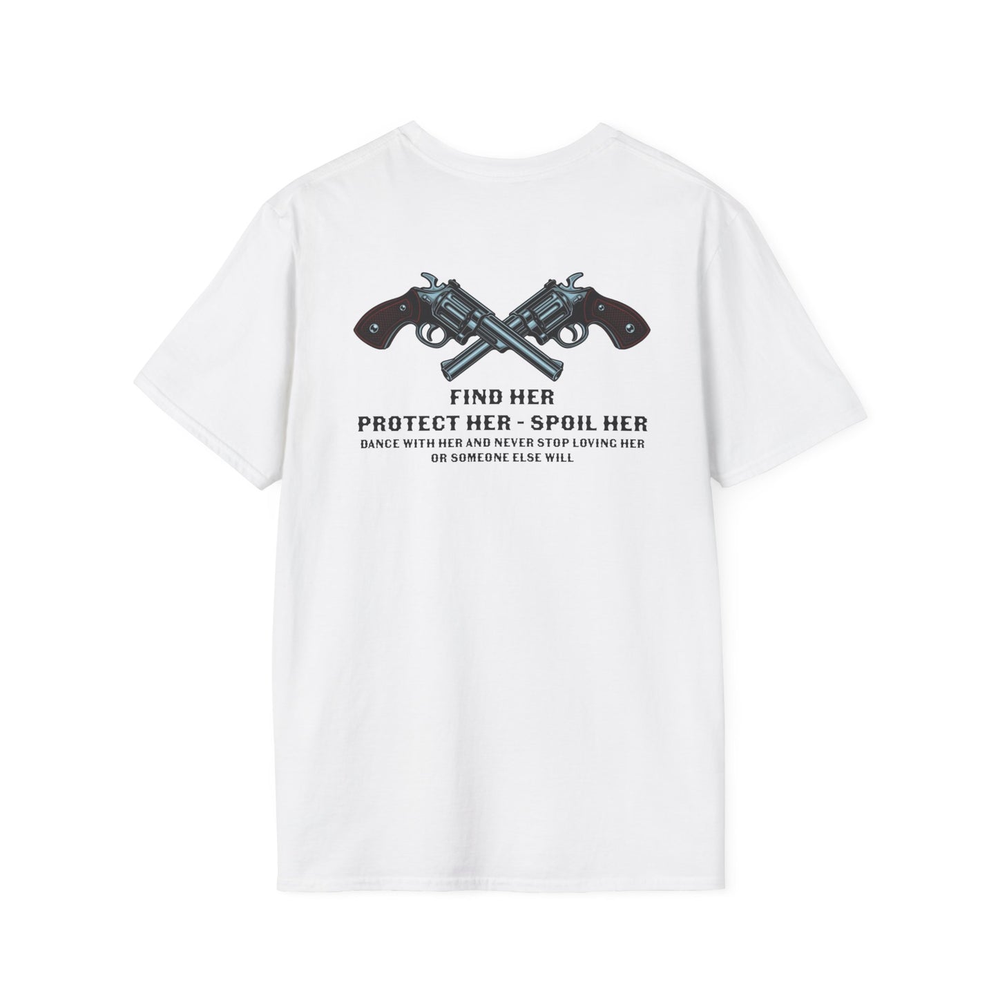 Mens Western Double Sided — "Find Her, Protect Her, Spoil Her"