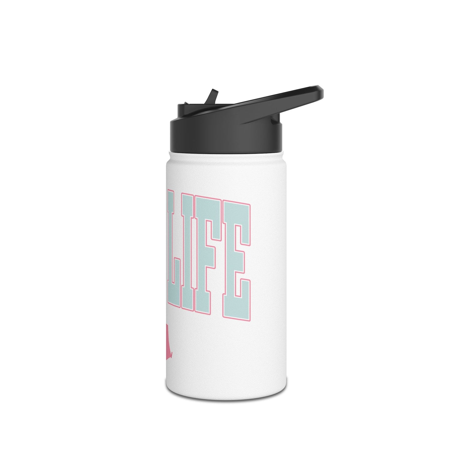 Camp Life Stainless Steel Water Bottle - WHITE