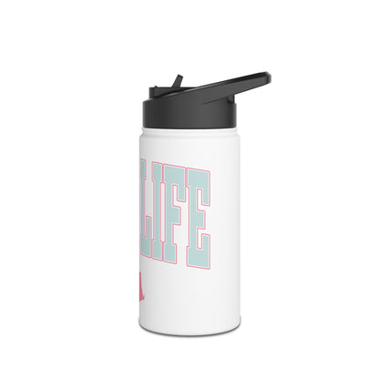 Camp Life Stainless Steel Water Bottle - WHITE