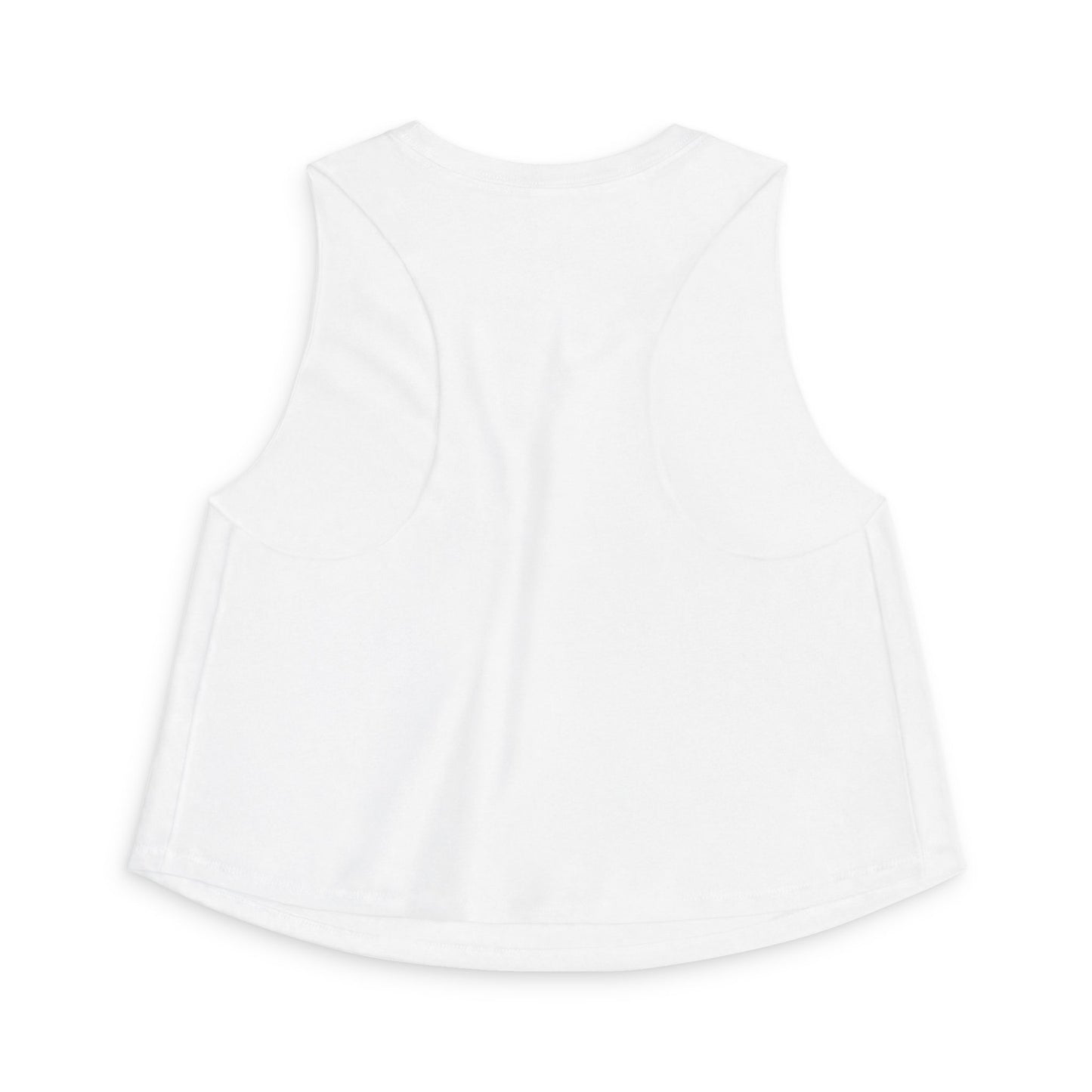 Foxes Crop Top — Women's Athletic Tank Top with Green Collegiate Logo
