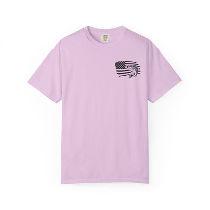 Fishing Bass T-Shirt — American Flag Bass Graphic Tee