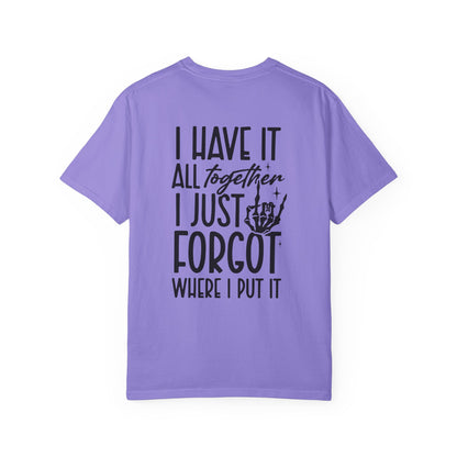 Mom Life Tee - Front& Back - Black Writing