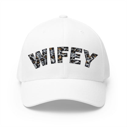 Wifey Embroidered Leopard Print Cap