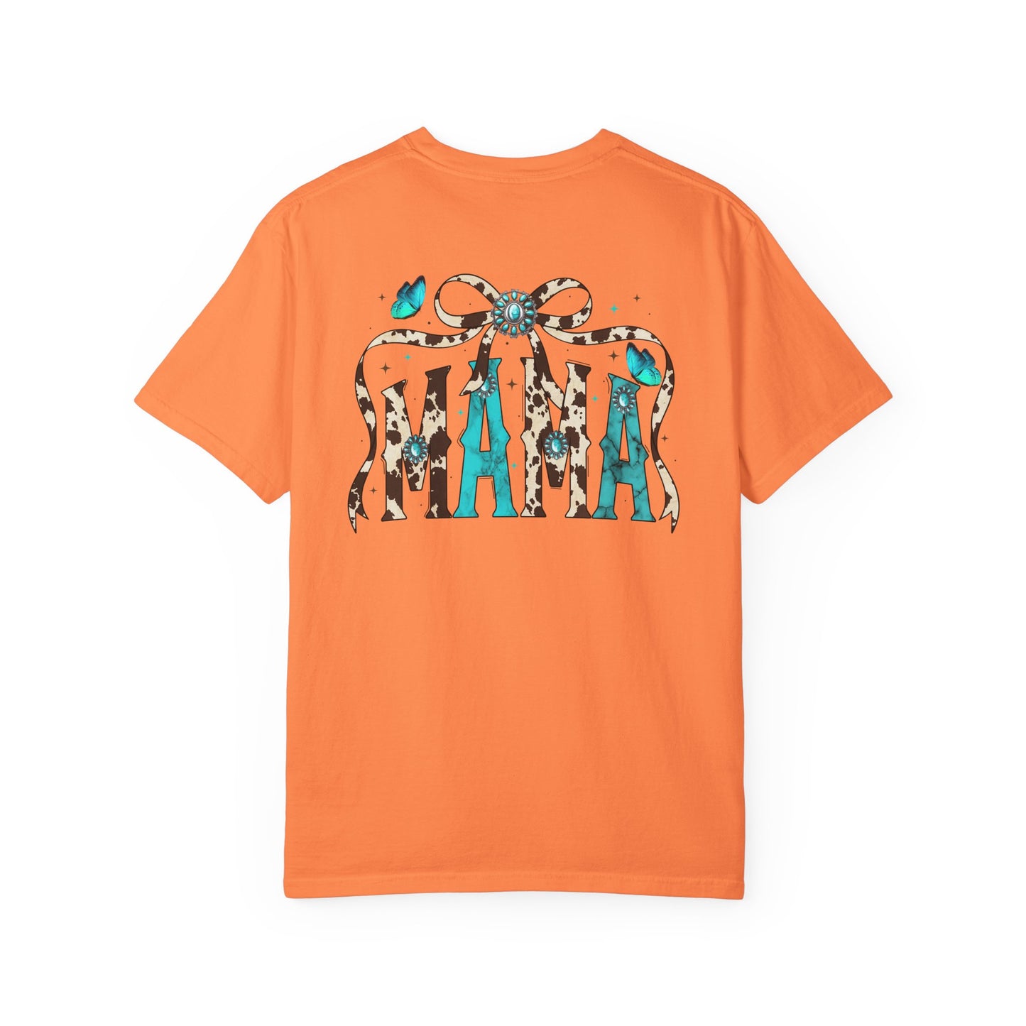 Teal Messy Hair Bun Cheetah Tee