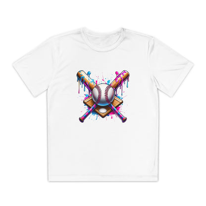Colorful Drip Baseball Boys Tee