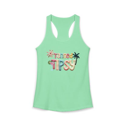 Tanned Tipsy Racerback Tank