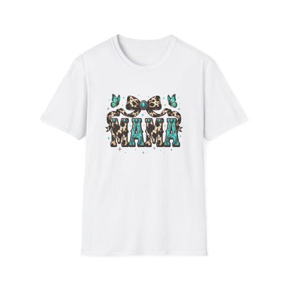 Mama Leopard Bow T‑Shirt