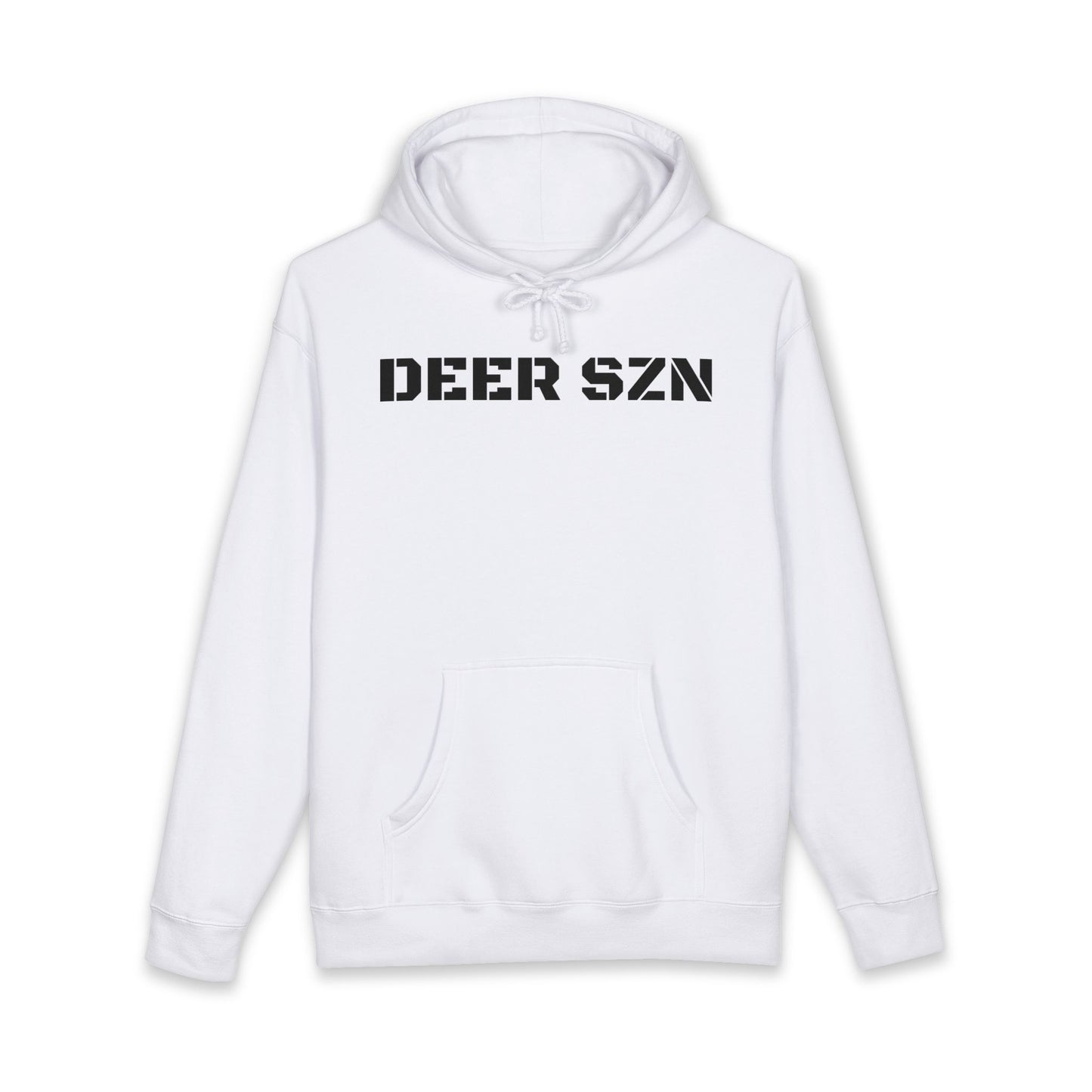 Deer SZN Hoodie - Camo Text Hunting Sweatshirt