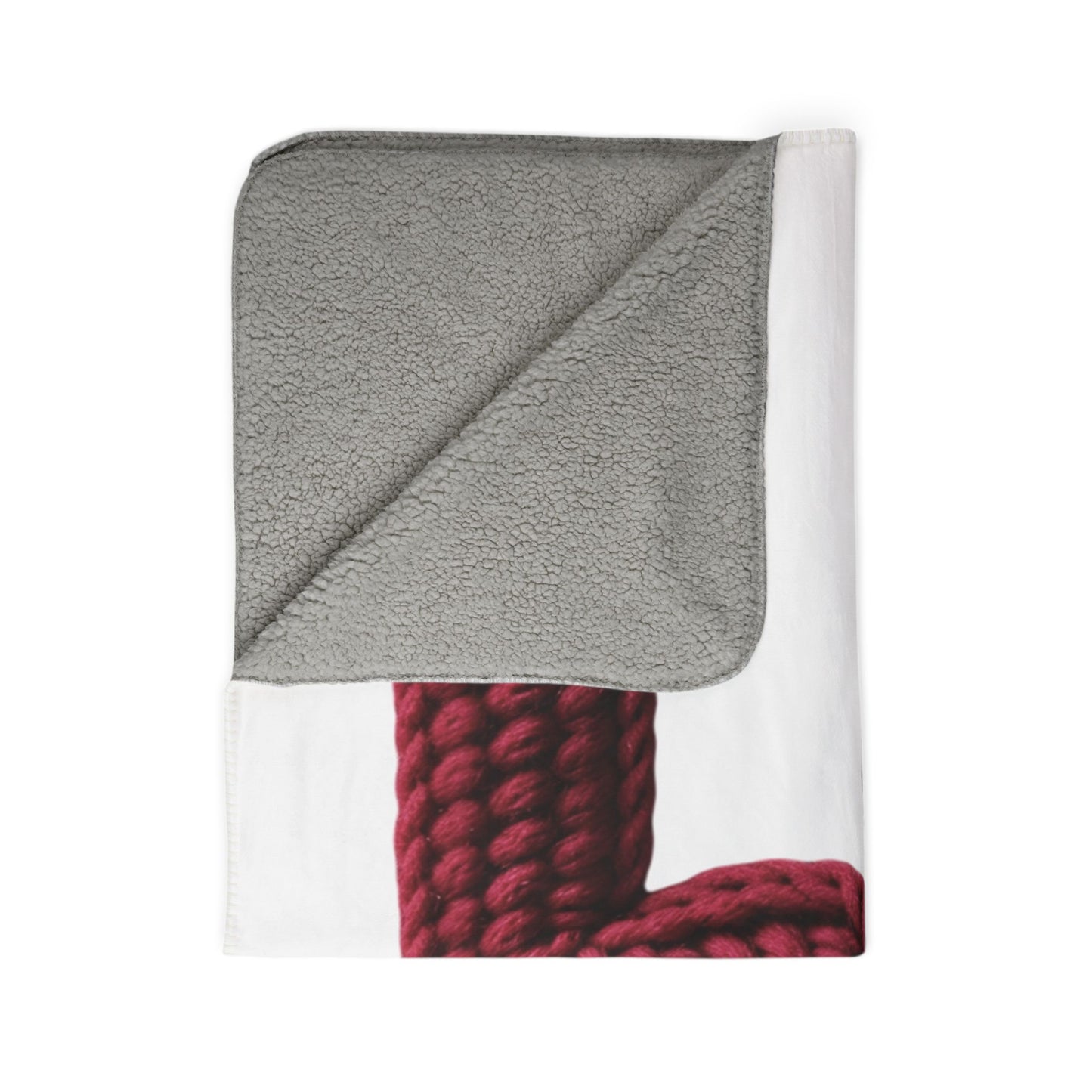 Baseball Love Sherpa Blanket — Cozy Leopard Knit Baseball Design