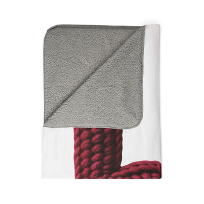 Baseball Love Sherpa Blanket — Cozy Leopard Knit Baseball Design