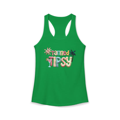 Tanned Tipsy Racerback Tank