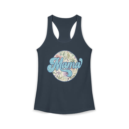 Mama Floral Racerback Tank