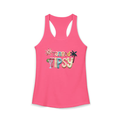 Tanned Tipsy Racerback Tank