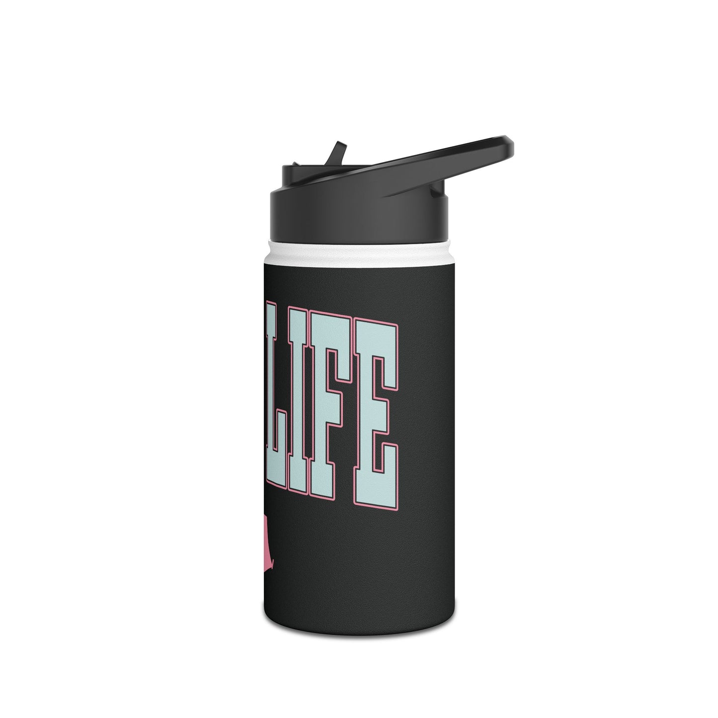 Camp Life Stainless Steel Water Bottle - BLACK