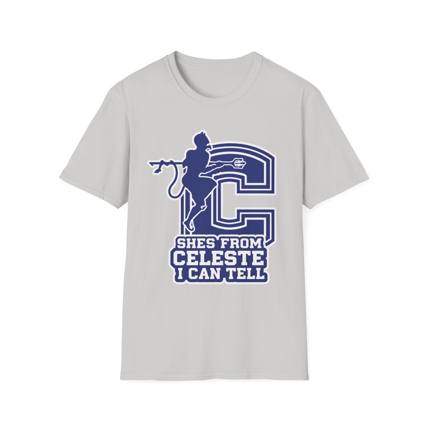 Celeste Cheer T-Shirt — "She's From Celeste I Can Tell" Graphic Tee