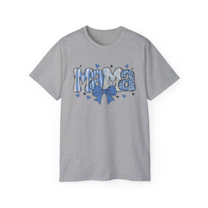 Mama Blue Bow T‑Shirt