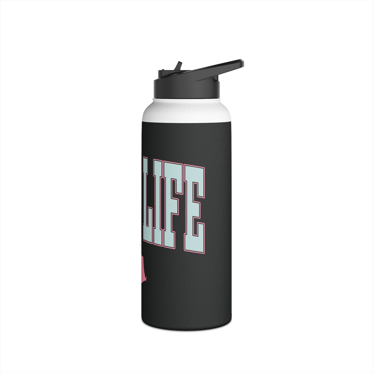 Camp Life Stainless Steel Water Bottle - BLACK