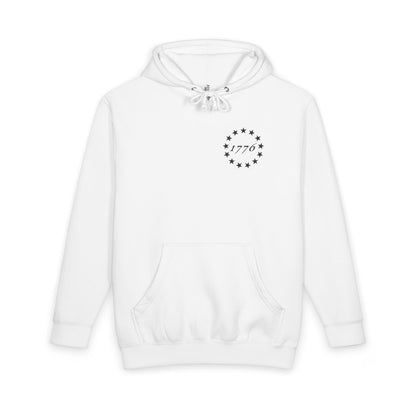 Hoodie — 1776 Betsy Ross Flag Distressed American Patriot Pullover