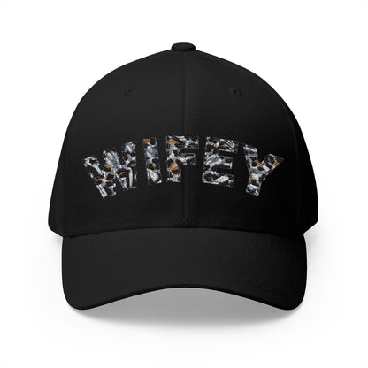 Wifey Embroidered Leopard Print Cap
