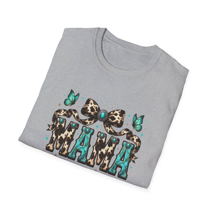 Mama Leopard Bow T‑Shirt