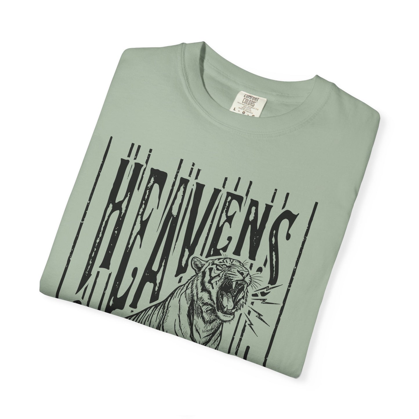 Heaven's Are Roaring Tiger Tee- Pink Writing