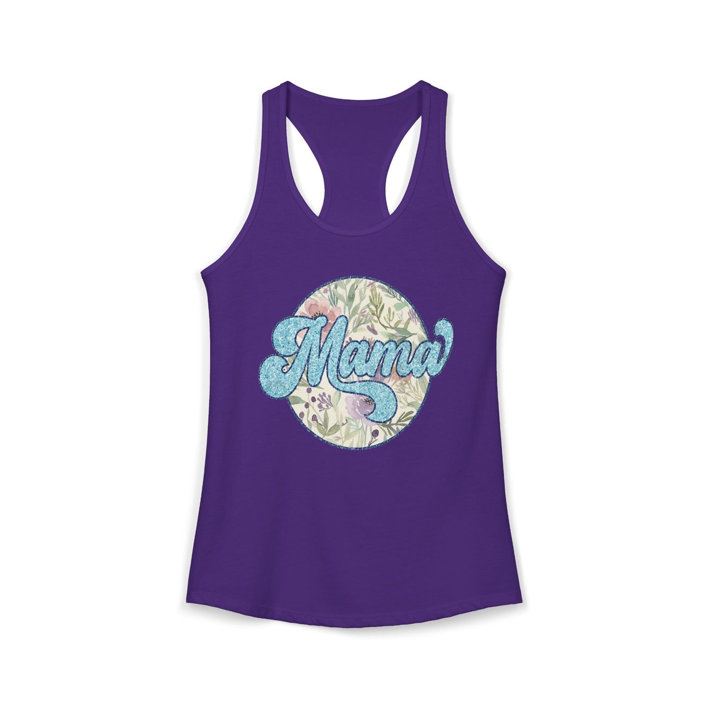 Mama Floral Racerback Tank