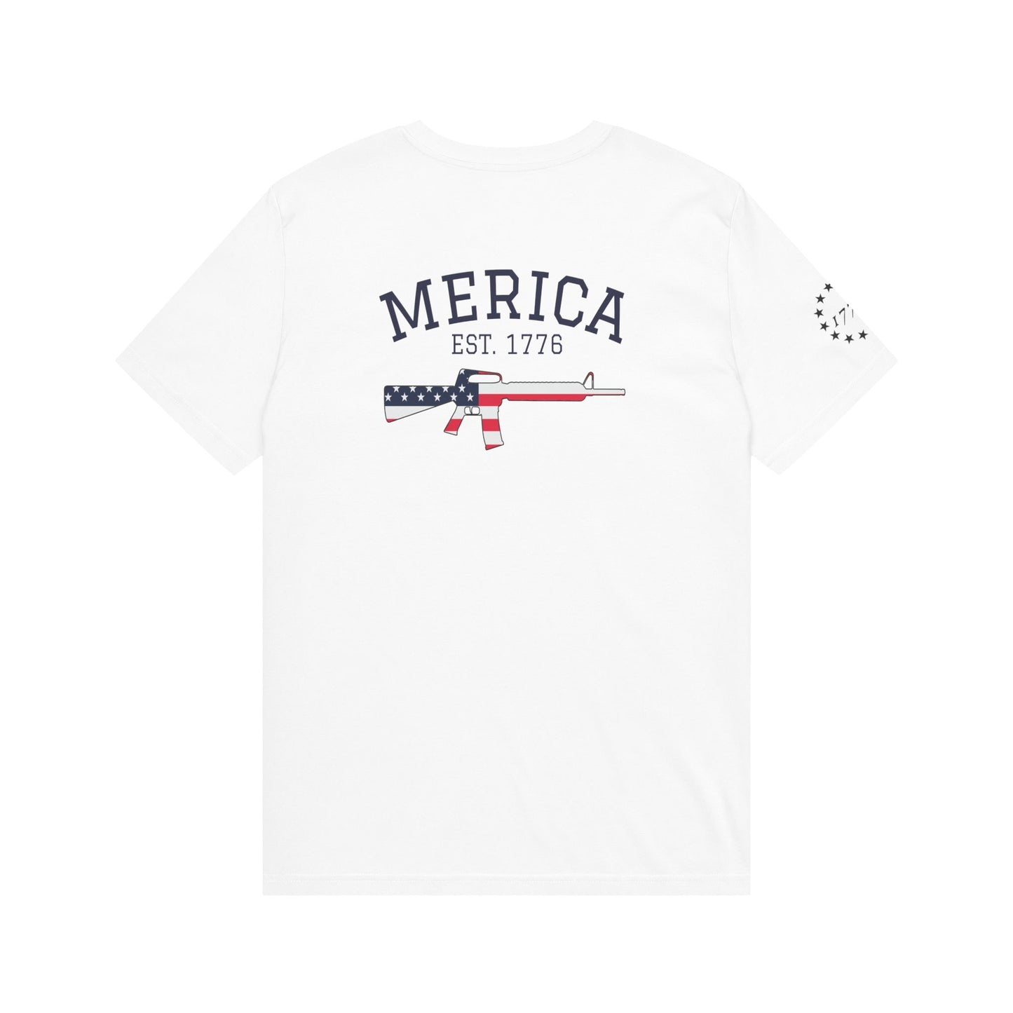 'Merica Est. 1776 Flag Rifle T-Shirt