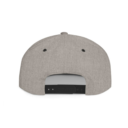 Mama Checkerboard Flat Bill Snapback Hat — Retro Pink Script Cap for Moms