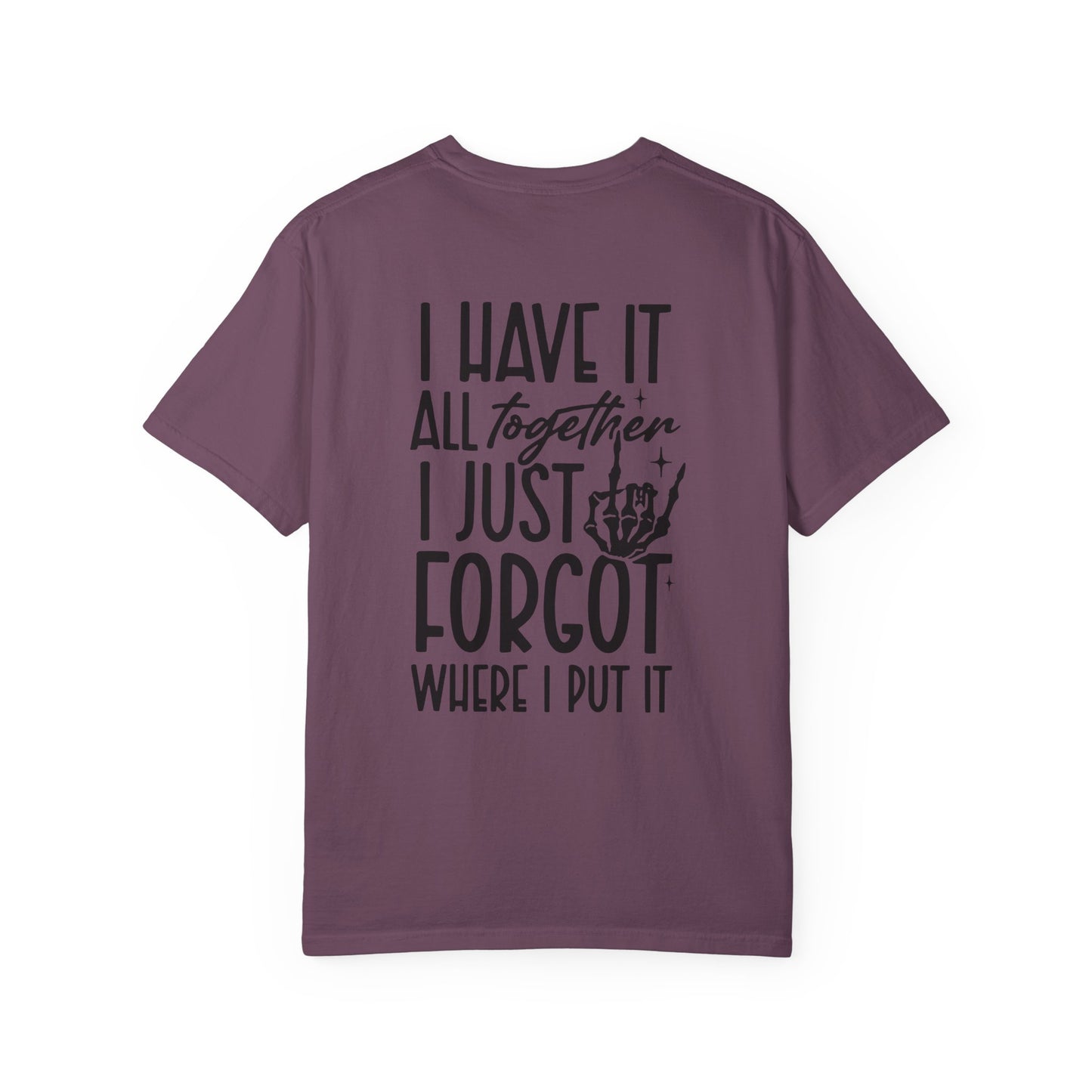 Mom Life Tee - Front& Back - Black Writing