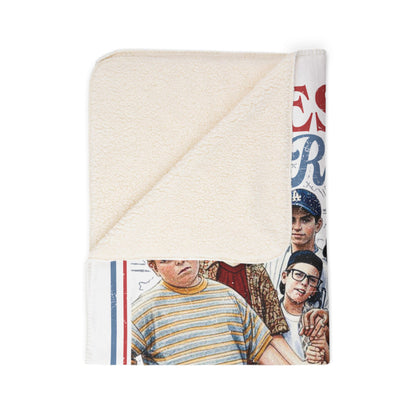 Fleece Sherpa Blanket — "Heroes Get Remembered But Legends Never Die" Retro Kids Crew Design