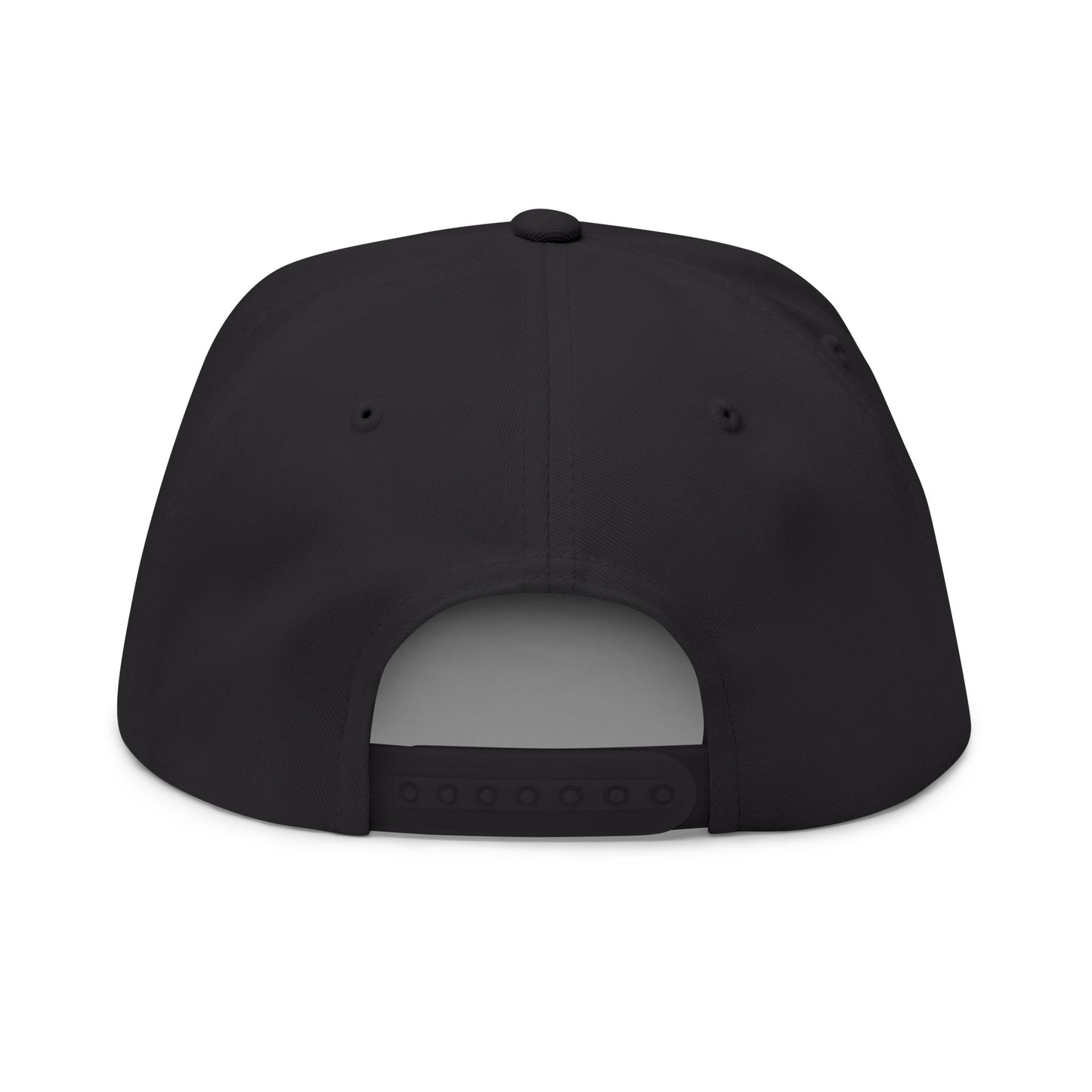 Embroidered Fish Hook Flat Bill Cap – Fishing Logo Snapback Hat