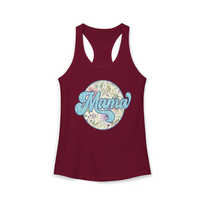 Mama Floral Racerback Tank