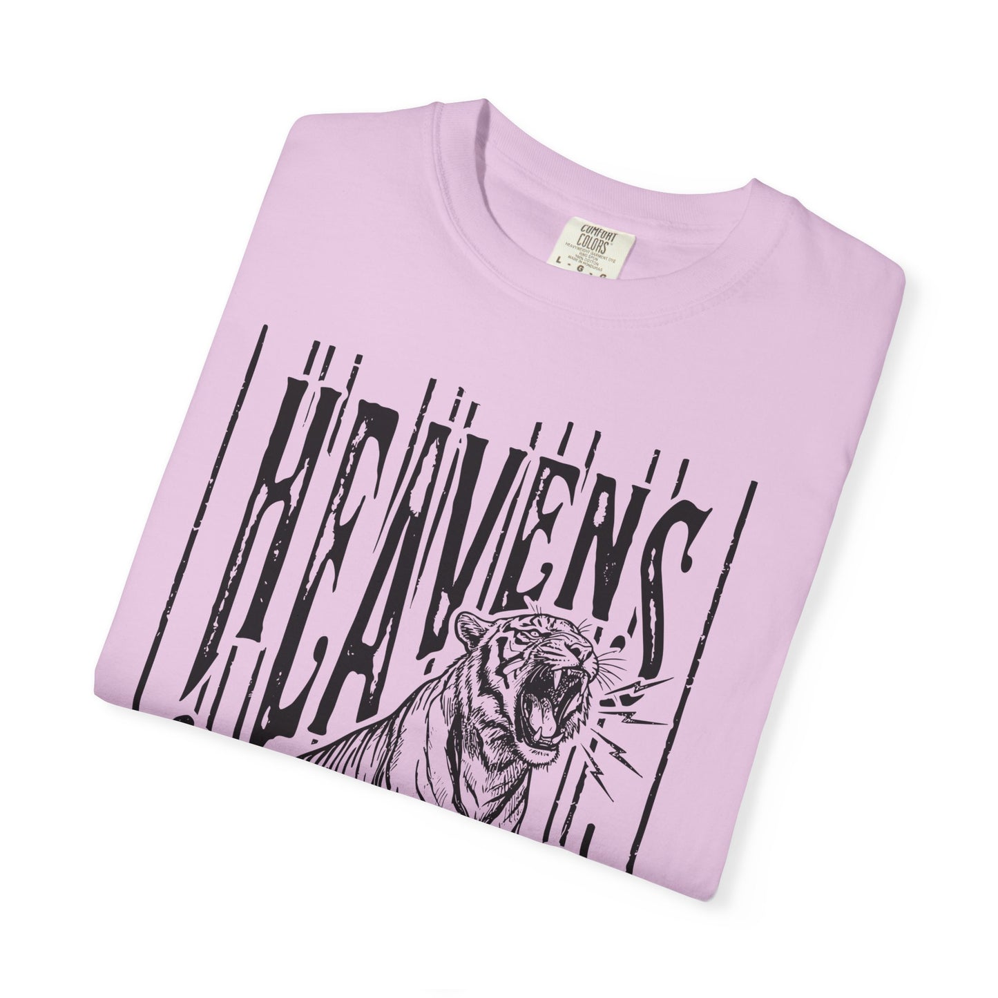 Heaven's Are Roaring Tiger Tee- Pink Writing