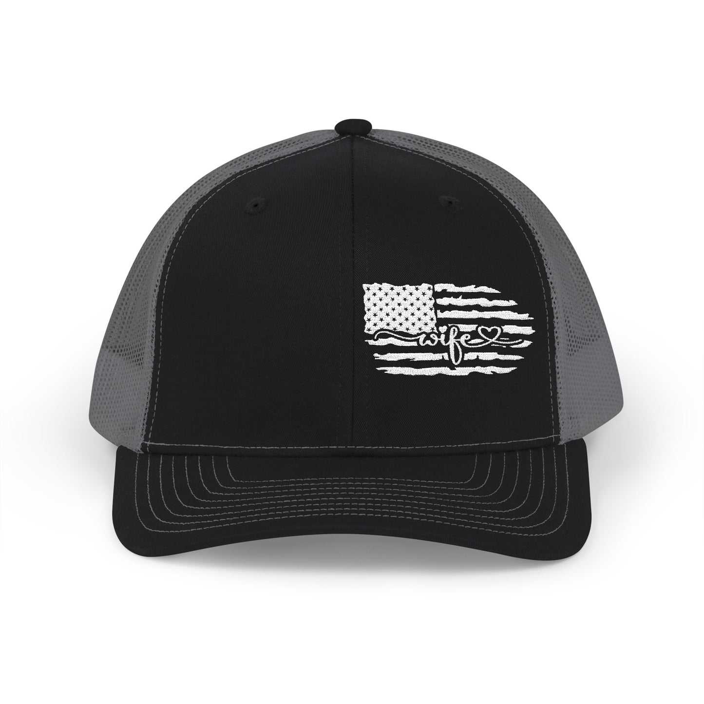 Distressed Flag Trucker Cap — Western Rodeo Snapback