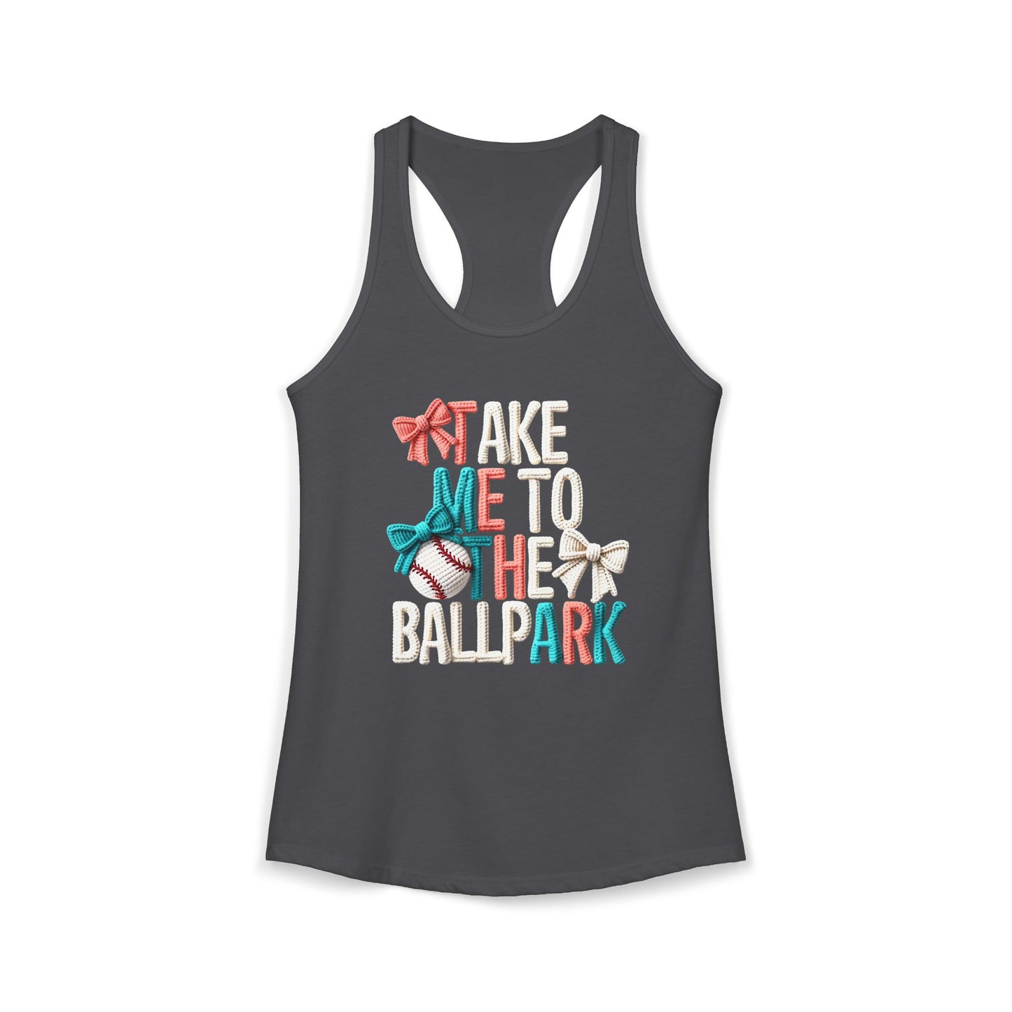 Take me to The Ballpark Racerback Tank